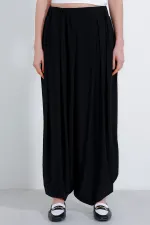 Pantalon harem noir pour femme 6659