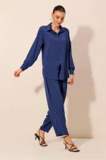 6593 Oversize Two Piece Suit - Saxe