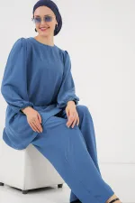 Ensemble tunique et pantalon Ayrobin 6712 - Indigo
