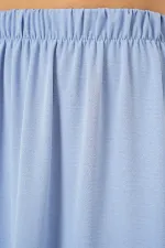 Kadın Ayrobin Uzun Etek 8048 - Mavi