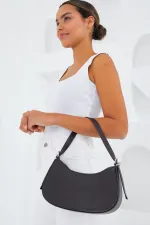 Sac baguette uni marron pour femme 010167