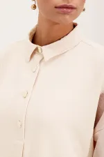 6631 Oversize Alt-Üst Takım - Ekru