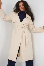 Trench-coat croisé 5938 - Crème