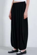 Pantalon harem noir pour femme 6659