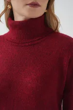 15892 Sweater Skirt and Knitwear Two-Piece Set - Red