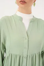 2527 Women's Long Hijab Dress - E.Green