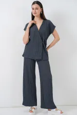 Kadın Örme İkili Takım 30064 - Antrasit