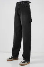 Women's High Waist Jeans 6701 - Black