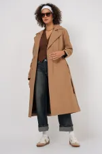 Trench-coat croisé 5936 - Biscuit
