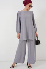 Ensemble tunique et pantalon Ayrobin 6712 - Gris
