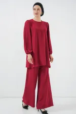 Ayrobin Tunik Pantolon Alt Üst Takım 6712 - Bordo