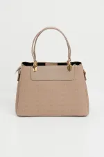 010176 Armine Printed Bag - Mink 010176 Armine Printed Bag - Mink