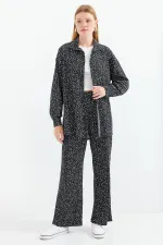 5858 Örme İkili Takım - Siyah - Beyaz 1