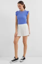 Chemisier tricoté 0430 - Bleu foncé