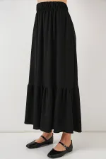 Jupe longue tricotée 1886 - Noire