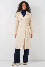 Trench-coat croisé 5938 - Crème