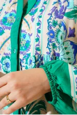 Robe hijab à motifs authentiques 2423 - M. Green