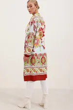 Robe en viscose à motifs 5903 - Bordeaux