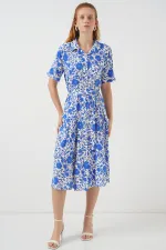 Robe à manches courtes à motifs pour femme 2560 - Saks