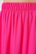 1886 Long Knitted Skirt - A.Fuchsia