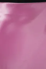 Jupe en satin rose 15806