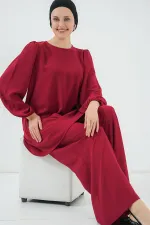 Ayrobin Tunik Pantolon Alt Üst Takım 6712 - Bordo