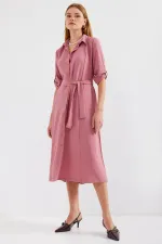 Robe-chemise ceinturée 2442 - A.Dry Rose