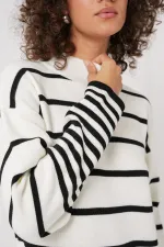 Robe longue tricotée blanche 15890