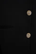 Ensemble deux pièces gilet et pantalon pour femme 30086 - Noir