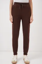Pantalon de survêtement triple fil 55450 - Marron