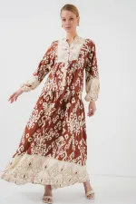 Robe hijab à motifs authentiques 2423 - Y.Tile