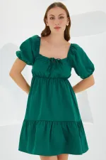 Robe évasée en popeline 2351 - Y.Emerald