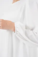 Ayrobin Tunik Pantolon Alt Üst Takım 6712 - Beyaz