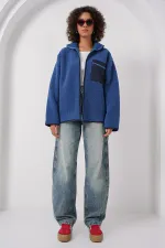 55446 Veste oversize zippée en peluche - Saks