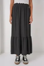 Jupe longue tricotée 1886 - Anthracite