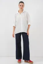 Chemise Ayrobin pour femme avec détail cravate 20290 - Blanche