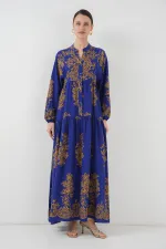 Robe hijab à motifs dorés Saks 2423