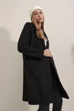 Manteau en cachemire 9085 - Noir
