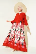 Robe hijab à motifs authentiques 2423 - F.Bordo