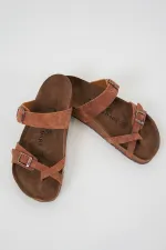 Pantoufles orthopédiques unisexes 010181 - Beige