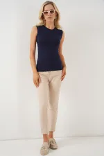 Kadın Kolsuz Body 4347 - Lacivert