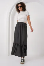 Jupe longue tricotée 1886 - Anthracite