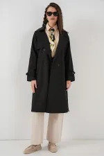 Trench-coat croisé 5918 - Noir