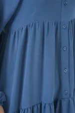 2527 Women's Long Hijab Dress - Indigo 2527 Women's Long Hijab Dress - Indigo