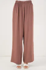 Ensemble deux pièces tunique et pantalon à lacets pour femme 6744 - Rose D.