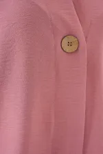 Kadın Kısa Kol Oversize Kimono 5969 - Gül Kurusu