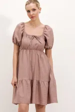 Robe évasée en popeline 2351 - A.Dry Rose