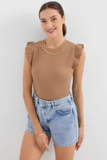 Chemisier tricoté 0430 - Camel