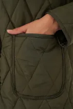 Manteau matelassé oversize pour femme 5226 - Kaki