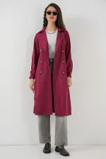 Trench-coat croisé 5853 - Bordeaux